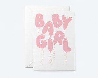 Baby girl - New Baby card