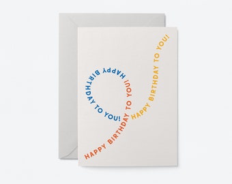 Happy birthday to you - Greeting card