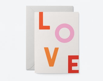 LOVE - Love & anniversary card