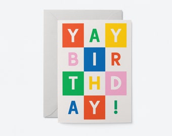 Yay! Birthday - Greeting card