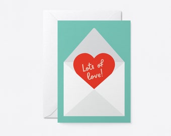 Lots of love - Greeting card