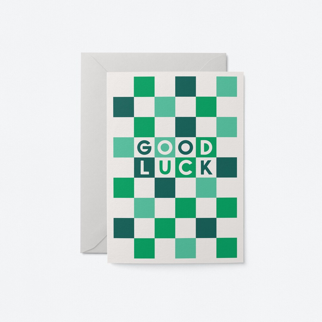 Good Luck Greeting Card - Etsy