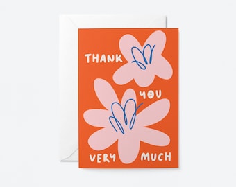 Thank you very much - Thank You Flowers - Greeting card