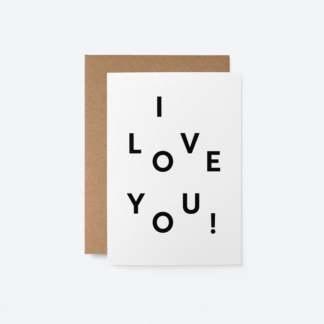 I Love You Love & Anniversary Card - Etsy
