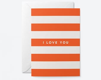 I love you - Love & anniversary card