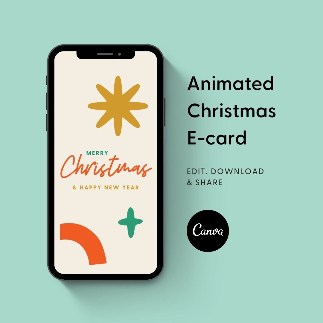 Editable Christmas Ecard This Animated Holiday Card is Perfect for