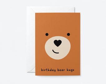 Birthday bear hugs - Greeting card