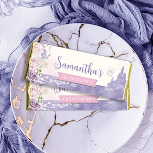 Tangled Chocolate Bar Wrapper, Tangled Choc Bar, Digital Chocolate Bar, Hershey Bar, Rapunzel Printables, Tangled Printables, 003