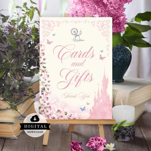 Sleeping Beauty Party Signs, Editable Princess Table Decor (Digital Download) 010