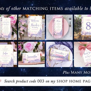 Tangled Wedding Program, Fairytale Quinceanera Agenda (Digital Template) 003 image 6