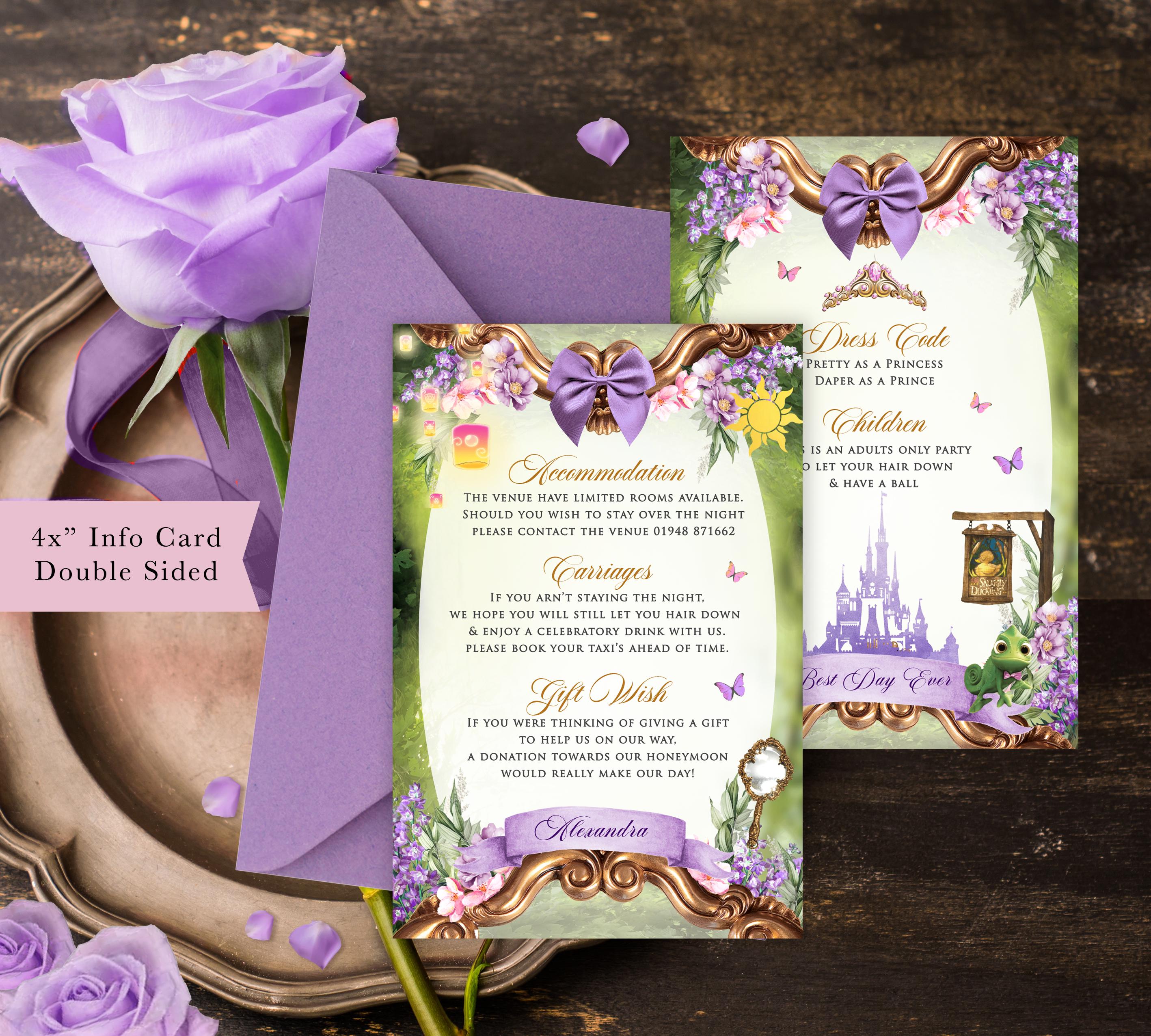 Tangled Quinceanera Invitation Suite, Fairytale Party Invite (digital ...