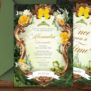 Princess and the Frog Invitation, Princess and Frog Party Invitation, Princess and Frog Printable, Princess and the Frog Downloads, 021