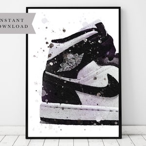 Fashion Wall Art, Teenagers Bedoom Poster, Instant Download, Trainer Print, Gift for Men, Teen Birthday Gift, Digital Art, Print your own