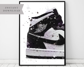 Fashion Wall Art, Teenagers Bedoom Poster, Instant Download, Trainer Print, Gift for Men, Teen Birthday Gift, Digital Art, Print your own