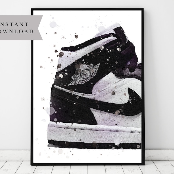 Fashion Wall Art, Teenagers Bedoom Poster, Téléchargement instantané, Trainer Print, Cadeau pour homme, Teen Birthday Gift, Digital Art, Print your own