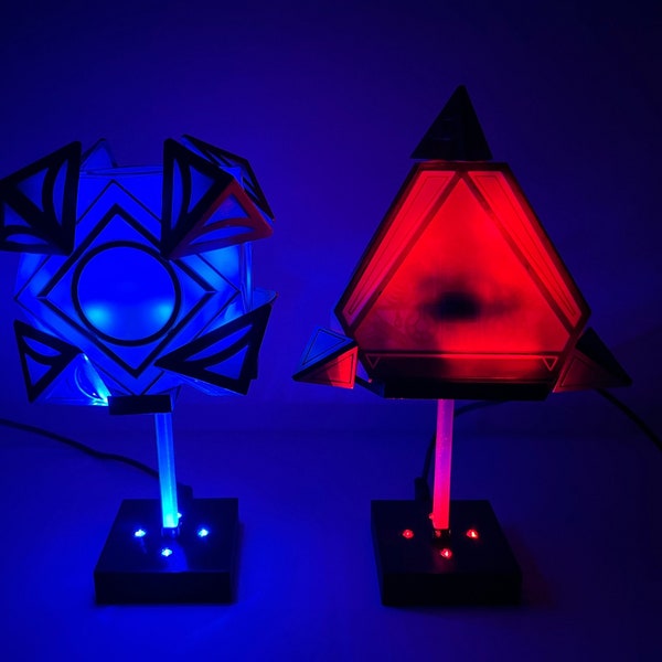 NEW VERSION Holocron Stand with LEDs V2.0 (Jedi & Sith Themed)