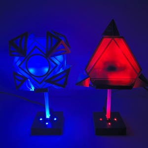NEW VERSION Holocron Stand with LEDs V2.0 (Jedi & Sith Themed)
