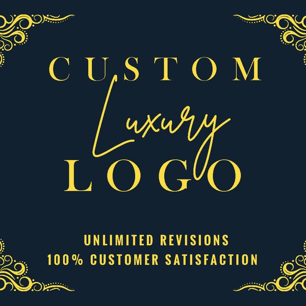 Luxury custom logo design for your photography, fashio1n Boutique, Bakery, cake design artist, Eyes lash