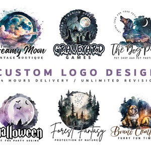 custom logo design for your Big and Smal business with social media and business card kit