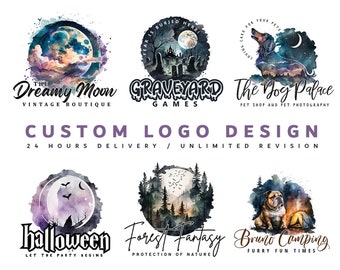 custom logo design for your Big and Smal business with social media and business card kit