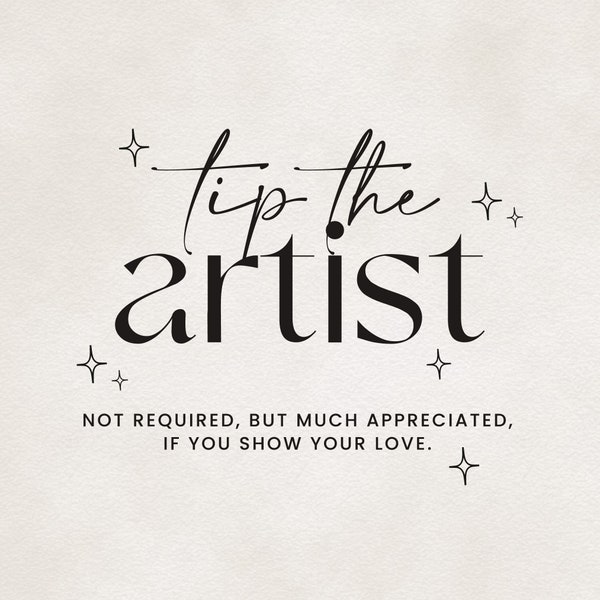 Tip the Artist | Tip the Seller