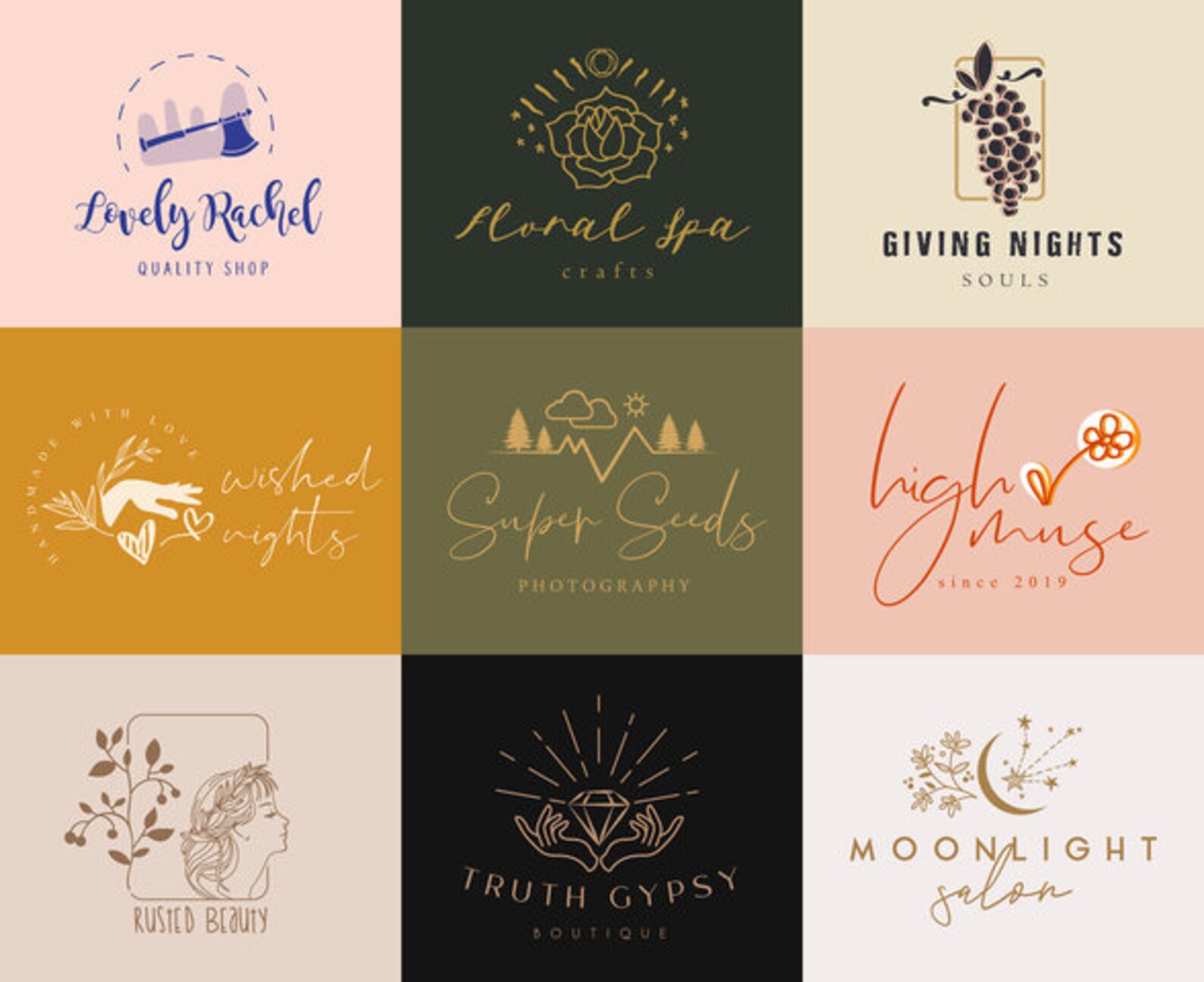 Custom logo branding starter kit for small and big business Etsy
