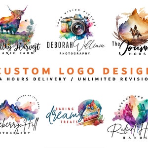 I will create custom logo design, boutique logo, photography logo, business logo, professional logo design, custom logo for your business image 6