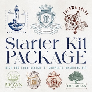 Starter-Kit Paket, komplettes Branding, Branding Kit, Logo-Design, Benutzerdefiniertes Logo-Design, Logo Design Custom, Logo, Logo Design Branding,