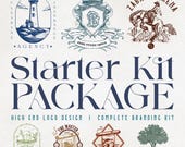 Luxury Logo Design & Branding Kit | Custom Business Logo + Brand Style Guide | Photography Logo Package | Small Business Branding Bundle