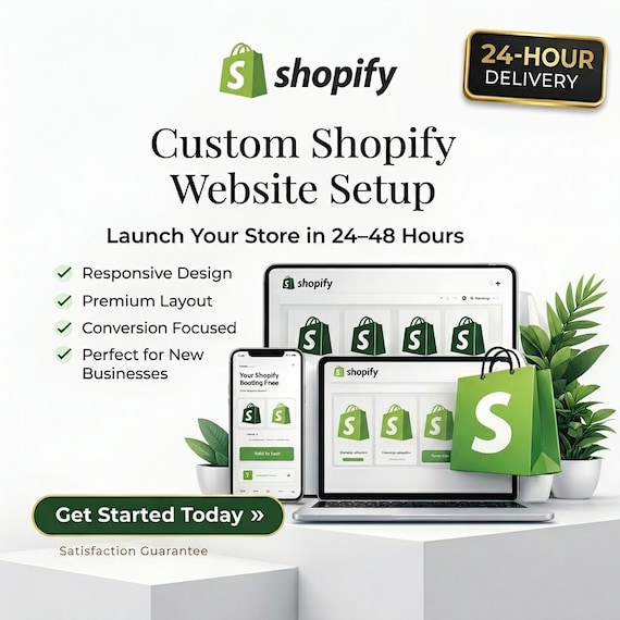 Custom Shopify Website Design, Shopify Store Setup, Ecommerce Website Design, Shopify Dropshipping Store, Online Store Setup, Website Design