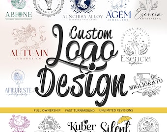 Custom Logo Design,Hand-Drawn Professional Logo,Logo design,Custom Hand Drawn Logo, illustration logo,custom logo for business, boutiqe logo