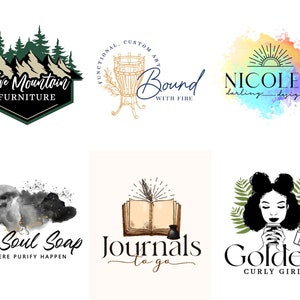 custom logo design for your Big and Smal business with social media and business card kit image 4