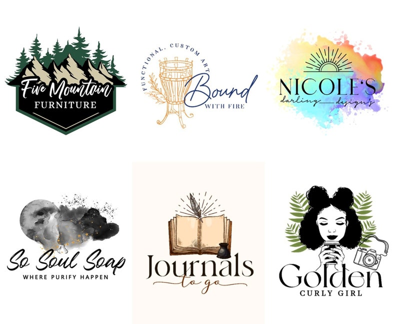 custom logo design for your Big and Smal business with social media and business card kit image 4