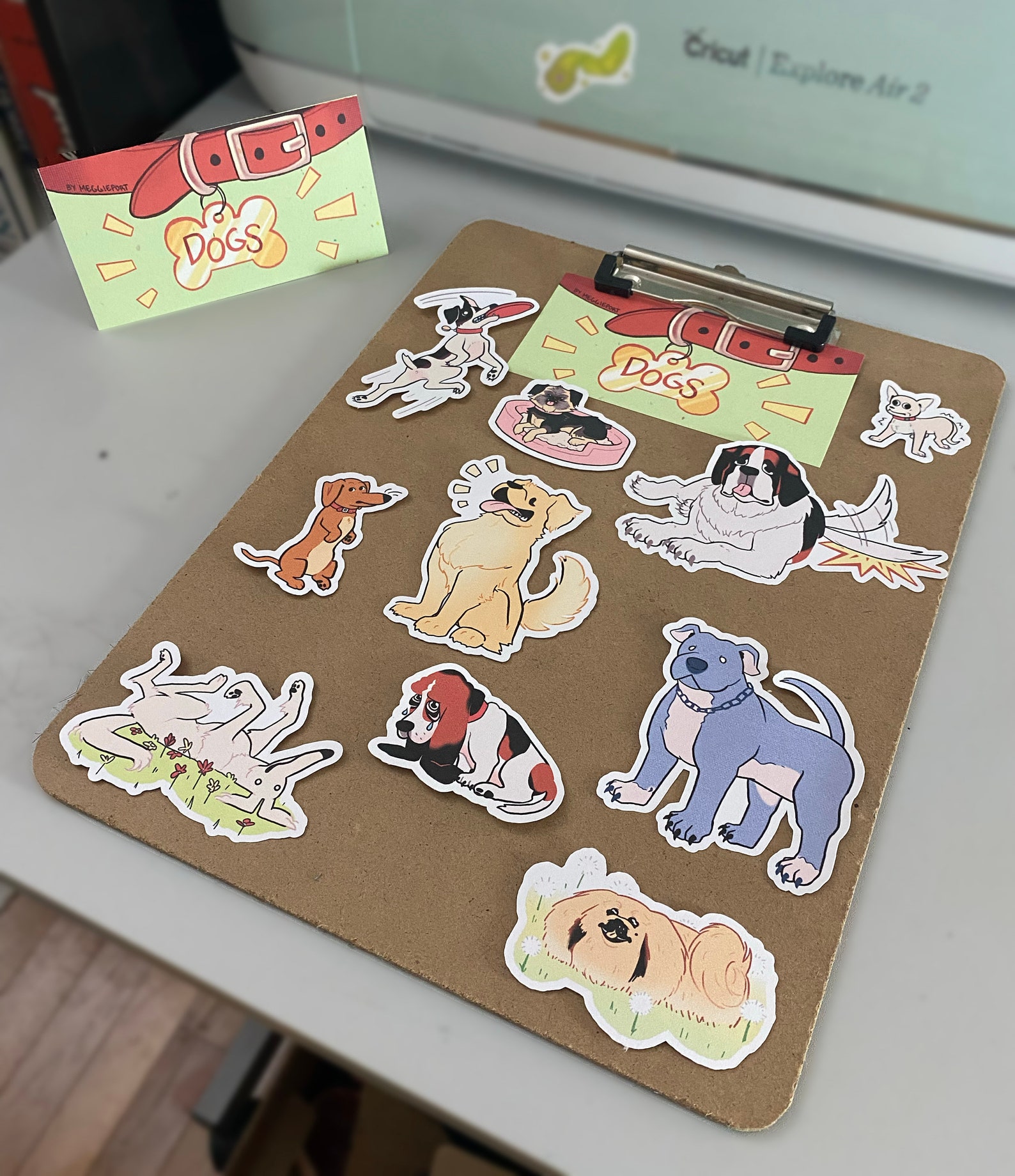 various doggie stickers