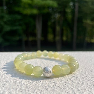 BRACCIALE CHAKRA DEL CUORE, braccialetto di giada, braccialetto curativo di pietre preziose, braccialetti impilabili, braccialetto di cristallo, regali per lei