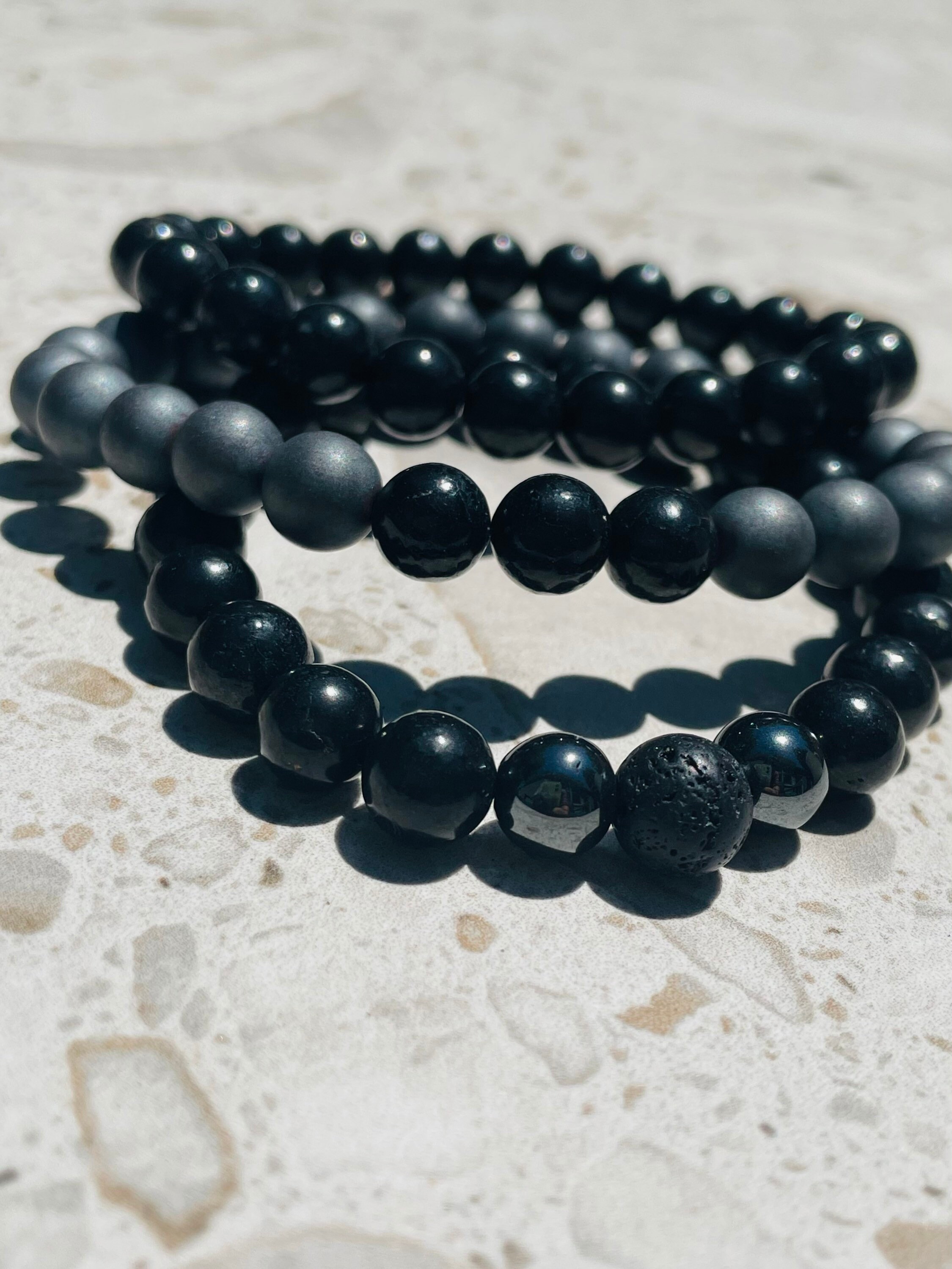 EMF PROTECTION BRACELET Shungite Bracelet Hematite Bracelet Etsy UK