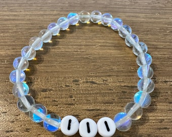 Angel Number Gemstone Bracelet