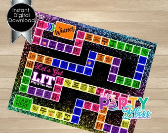 Adult Party Game, Bachelorette Party Game, Hen Party Game, Girls Night In, Party Drinking Game, Téléchargement instantané, Jeu de société, Let’s Get Lit