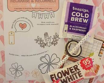May Recharge and Reconnect theme Classic Self Care Journal Club box & Class - by Nourish Northern Mamas