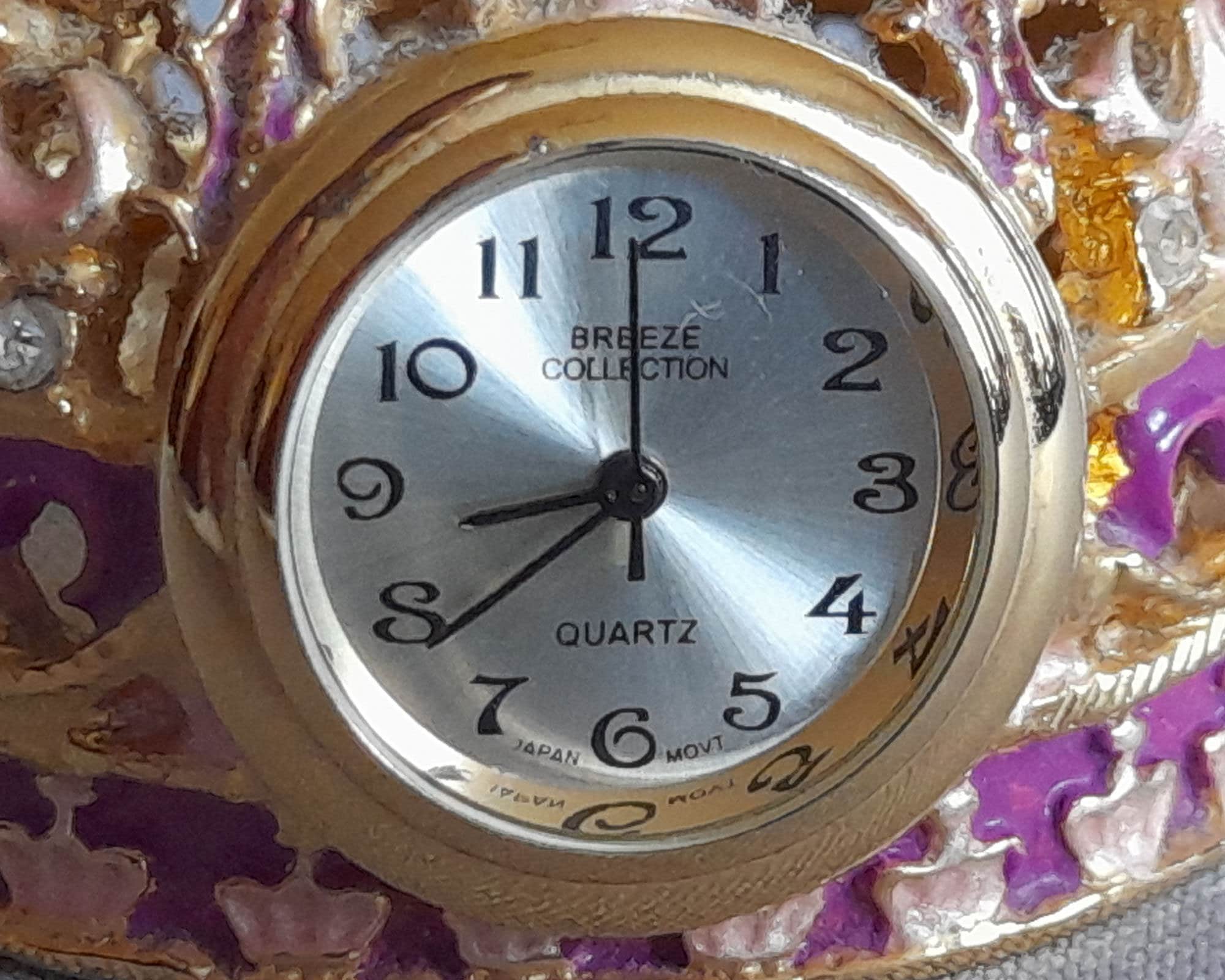 Vintage Breeze Jewelled Crown Clock - Etsy