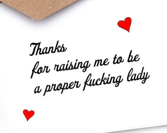 Funny Father's Day Card from Daughter | Irreverent Adult Humor