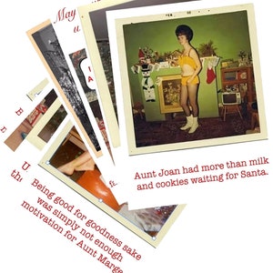 Christmas Card Sets - 8 or 16 Sassy Cards + Envelopes | Funny | Adult | Retro | Unique