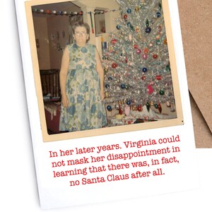 Carte de Noël | Drôle | Irrévérencieux | « ans ses dernières années Virginia ne pouvait pas masquer sa déception d’apprendre qu’il y avait, dans .... "