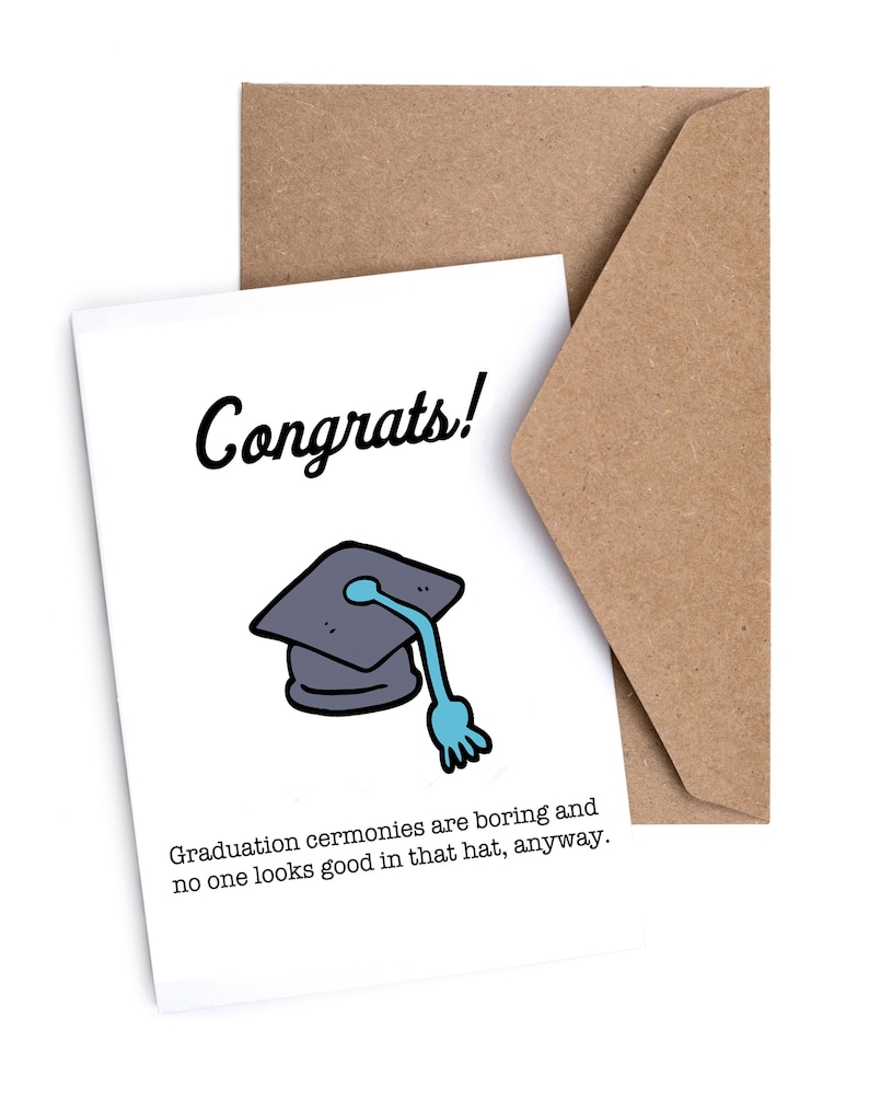 Graduation Card | Funny | Irreverent | “graduations Are Boring and That ...