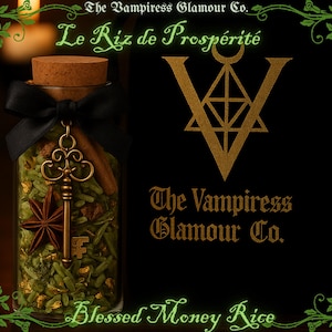 Le Riz de Prospérité|The Rice of Prosperity|Money Rice | Prosperity Rice Jar for Abundance & Money Spells|Wealth Drawing Ritual Blend