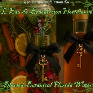 Florida Water Concentrate|L’Eau de Bénédiction Floridienne| Spiritual Cleansing Cologne|Botanical Spiritual Waters|Aqua de Florida