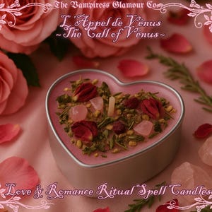 Glamour Magick Love Spelled Tealight Candles|L’Appel de Vénus|Love & Attraction Spell|Candle Magick for Enchanted Romance,Commitment, Union