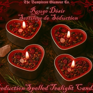 Glamour Magick Seduction Spelled Tealight Candles|Seduction Spell|Candle Magick for Attraction, Lust, & Passion