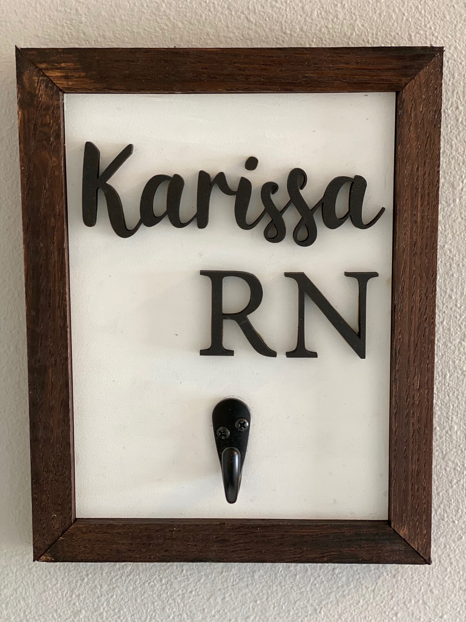Stethoscope Hanger Personalized Sign Nurse Gift Vet Tech Etsy