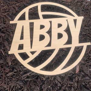 Volleyball door hanger, volleyball decor, Personalized room decor, volleyball name sign, tween room, tween decor, volleyball sign, theme